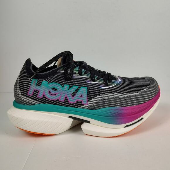 Hoka One One Other - Hoka One One Cielo X1 Black/Electric Aqua athletic running shoes mens 9.5